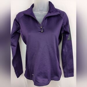 2/$30 EDDIE‎ BAUER Midnight Purple Quarter-Zip Top (#1,305)